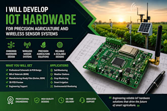 develop iot hardware for precision agriculture and wireless sensor systems