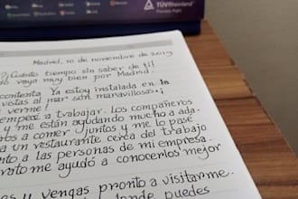 handwrite anthing with aesthetic, beautiful and neat writing
