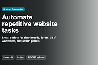 automate repetitive website tasks with a browser script