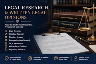 conduct legal research and prepare legal memorandum