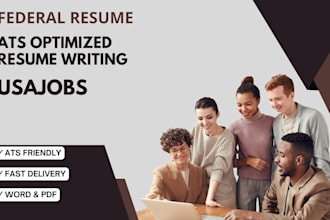 create a professional resume for federal job application