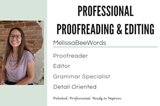 proofread and edit your documents for grammar and clarity