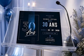 je crée votre flyer d invitation ou événement professionnel