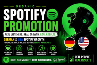 organic german spotify promotion spotify music german spotify growth usa spotify