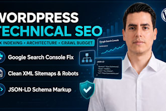 do technical seo audit, indexing and wordpress schema markup