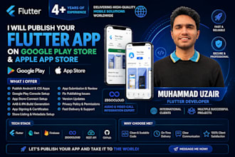 publish your app on google play store and apple app store