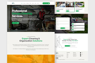 design a cleaning company website and maid service website on wix