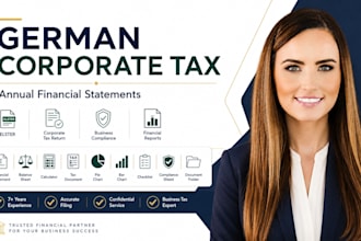 prepare german corporate tax return and annual financial statements via elster