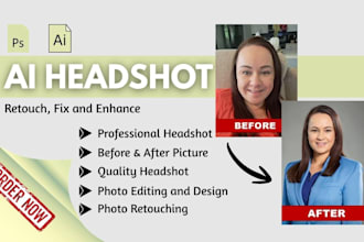best quality headshot retouch, ai headshot, portrait retouching, headshot