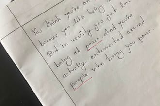 do professional handwriting for your documents letters