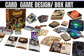 design tcg cards, trading card game, tarot cards and card box design