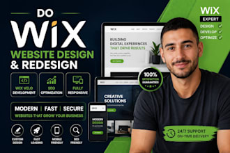 do wix website design, wix redesign, wix velo development
