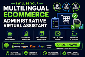 be your multilingual ecommerce administrative VA