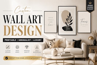 design modern minimalist wall art, canvas prints, and printable arts for homes
