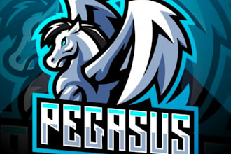 design j centaur mascot logo for your brand