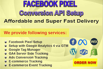 setup facebook meta pixel, conversion API,ga4 with GTM server side tracking