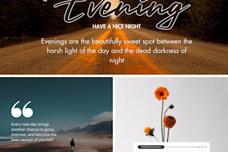 design images with motivational quotes for social media