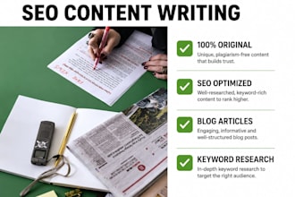 write SEO friendly blog posts and articles