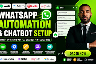 develop whatsapp chatbot wati chatbot ai chatbot marketing chatbot wa business