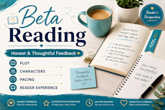 beta reading with detailed feedback