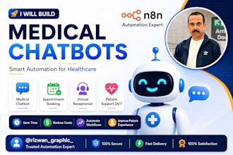 build ai receptionist, medical chatbot and n8n automation
