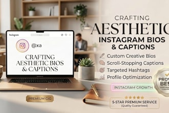 write aesthetic instagram bios and engaging captions8