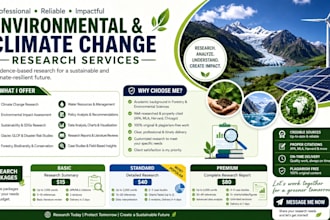 conduct environmental and climate change research