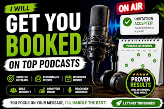 do podcast guest booking and podcast pitching to get you interviewed