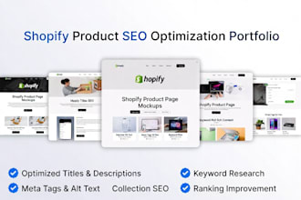 optimize shopify product titles description SEO keywords meta tags for ranking