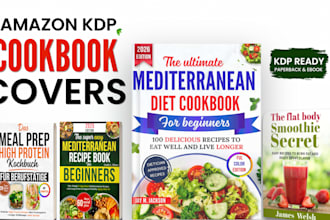 design a bestselling amazon KDP cookbook cover