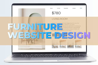 custom furniture showroom web design