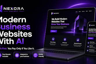 build a ai modern business website