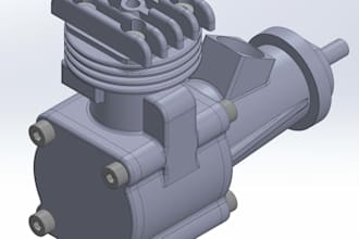design mechanical parts in 3d with solidworks or creo