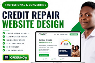 set up a credit repair automation, build credit repair website, tax website