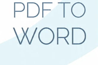do fast and accurate PDF to word data entry