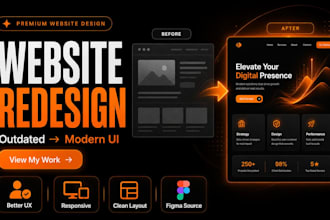 redesign your outdated website UI UX in figma
