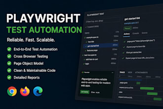 build playwright end to end tests for your application