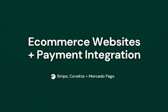 build a custom ecommerce website with payment integration