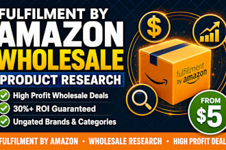 fulfilment by amazon wholesale product research va