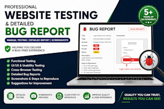 manual QA testing for website and mobile applications