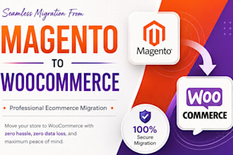 migrate magento to woocommerce or server transfer