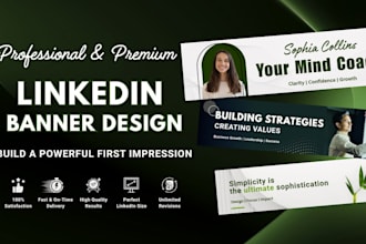 design professional linkedin banner or cover