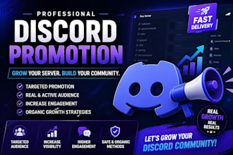 do discord marketing, promotion, and server management