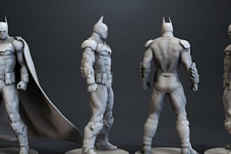 create 3d model,toys figure for 3d printing,character,3d action,for animation