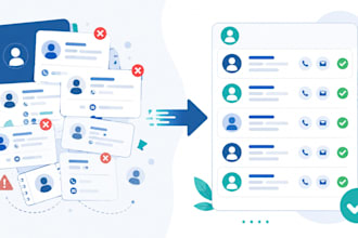 clean and deduplicate your CRM or contact list