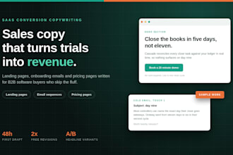 write high converting sales page copy for your saas business