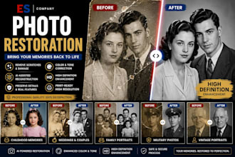 professionally restore old damaged photos