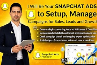 setup and manage high converting snapchat ads campaign for sales