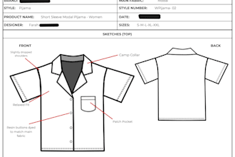 create manufacturer ready fashion tech packs