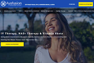 build wix iv hydration website iv clinic therapy drip infusion website